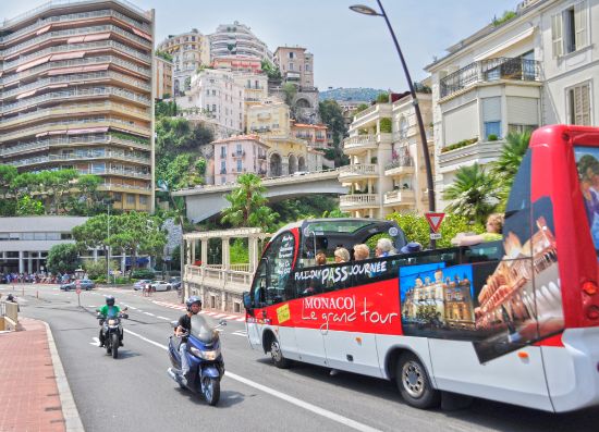 Bus turistico nel Principato di Monaco