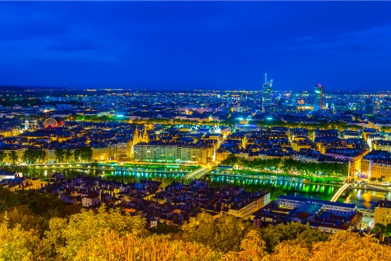 Lione vista dalla Saona