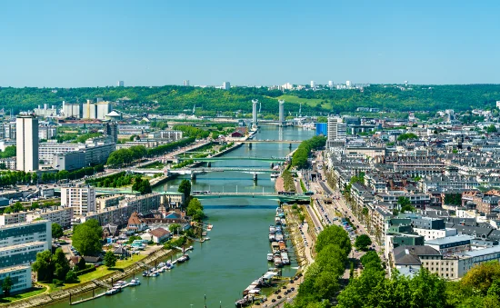 Centro storico di Rouen in Normandia