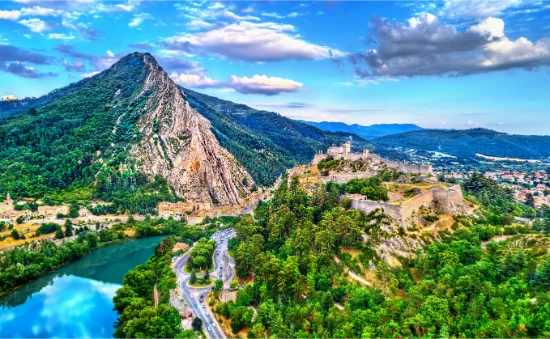 Sisteron e la cittadella in Provenza