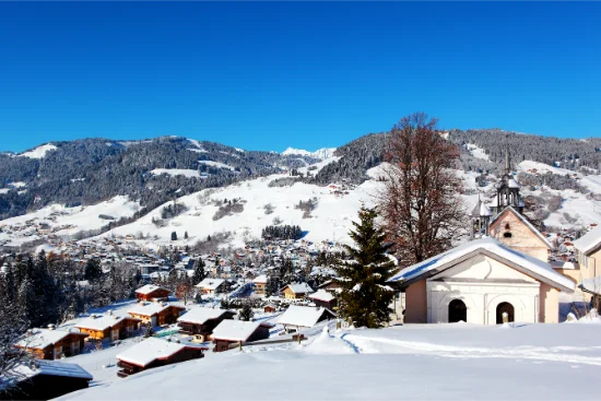 Villaggio di Megève nelle Alpi francesi